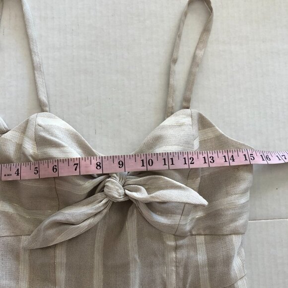 Ted Baker Dacey Women’s Striped Jumpsuit Ted Size 1 = US 4 Being Linen Blend - Picture 11 of 16